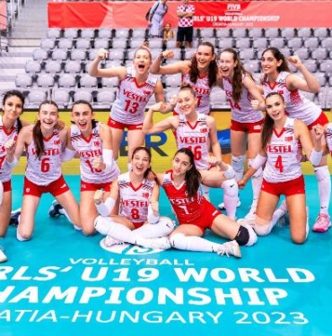 19 Yaş Altı Kız Voleybol Milli Takımı Dünya Şampiyonasına kayıpsız devam ediyor