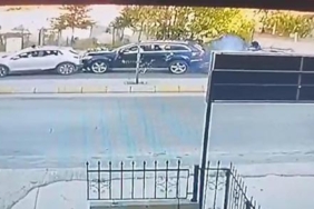 5 kişinin yaralandığı düğün konvoyundaki zincirleme kaza kamera