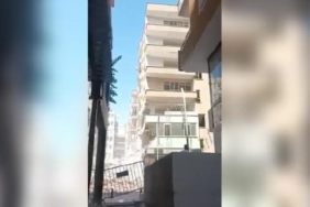 Ağır hasarlı 7 katlı bina, yıkım sırasında çöktü 39 Ağır hasarlı 7 katlı bina yıkım sırasında çöktü