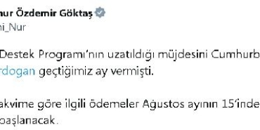 Aile Destek Programı ödemeleri 15 Ağustos'ta başlayacak 28 Aile Destek Programı ödemeleri 15 Ağustosta başlayacak