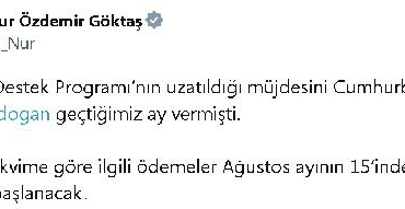 Aile Destek Programı ödemeleri 15 Ağustosta başlayacak