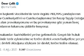 AK Partili Çelik İsveç makamları taahhütlerini yerine getirmelidir