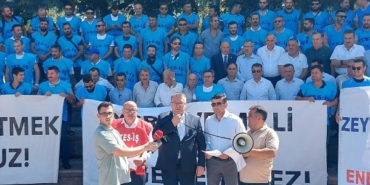 Akbelen maden sahası çalışanlarından TBMM önünde açıklama