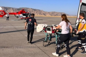 Ambulans helikopter, kanser hastası için havalandı 31 Ambulans helikopter kanser hastası için havalandı