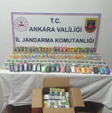 Ankarada 245 bin TL değerinde kaçak elektronik sigara ele geçirildi