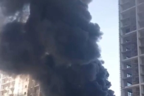 Ankarada inşaat halindeki sitede yangın