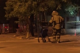 Ankara'da paniğe neden olan şüpheli çanta fünye ile patlatıldı 2 Ankarada paniğe neden olan şüpheli çanta fünye ile patlatıldı