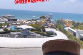 Antalyaya gelen ABDli şarkıcı LPden Love you Turkey paylaşımı