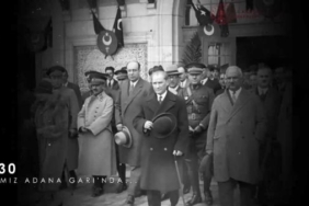 Atatürkün restore edilmiş arşivlik görüntüleri izleyicilere sunuldu