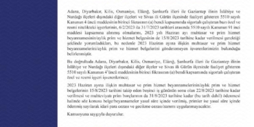 Bakan Işıkhan 8 ilimizde prim ve hizmet belgelerinin teslim süresini uzatıyoruz