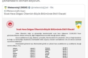 Bakan Özhasekiden sıcak hava uyarısı