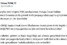 Bakan Tunçtan AİHMdeki terör propagandasına tepki