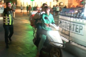 Beşiktaşta motosiklet ve skuter kullananlara denetim