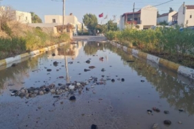 Bodrumda isale hattı patladı motosiklet sürücüsü ve köpeği yaralandı