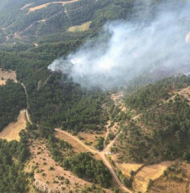 Boluda orman yangını 2nci gününde