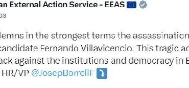 Borrell: Ekvador'daki demokrasiye yönelik bir saldırı 39 Borrell Ekvadordaki demokrasiye yönelik bir saldırı