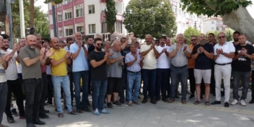 Burdurda taksicilerden konvoylu eylem