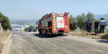 Bursada 2 farklı zeytinlikte yangın