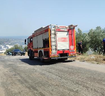 Bursa'da 2 farklı zeytinlikte yangın 3 Bursada 2 farklı zeytinlikte yangın