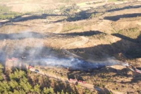 Çanakkalede çıkan orman yangını kısa sürede kontrol altına alındı