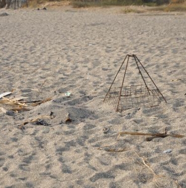 Caretta yuvası üzerinde mangal yakan 2 kişiye para cezası