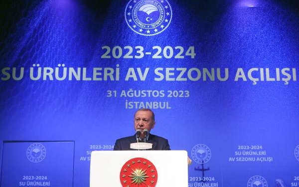 Cumhurbaşkanı Erdoğan 2023-2024 su ürünleri av sezonunun açılışına katıldı