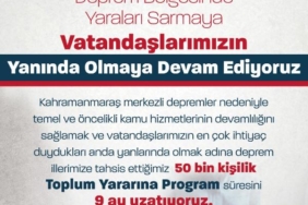 Deprem bölgesinde uygulanan 'Toplum Yararına Program' 9 ay uzatıldı 14 Deprem bölgesinde uygulanan Toplum Yararına Program 9 ay uzatıldı