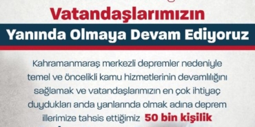 Deprem bölgesinde uygulanan 'Toplum Yararına Program' 9 ay uzatıldı 17 Deprem bölgesinde uygulanan Toplum Yararına Program 9 ay uzatıldı