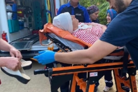 Doğa yürüyüşünde düşerek yaralanan kadını AFAD ve itfaiye kurtardı