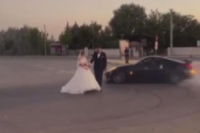 Drift atarak düğüne giden sürücüye 20 bin 342 TL ceza