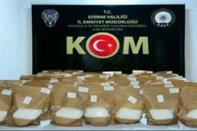 Edirnede kamyonette 72 kilo uyuşturucu ele geçirildi