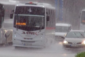 Edirnede rüzgar ve yağmur etkili oldu ağaçlar devrildi