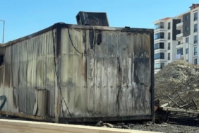 Elazığ’da İBB’nin yapımını üstlendiği okul inşaatında yangın 7 Elazığda İBBnin yapımını üstlendiği okul inşaatında yangın