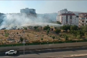 Elazığ’da mezarlıkta yangın 39 Elazığda mezarlıkta yangın