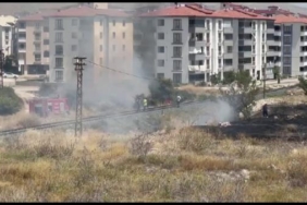 Elazığda otluk alanda yangın