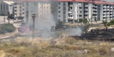 Elazığda otluk alanda yangın