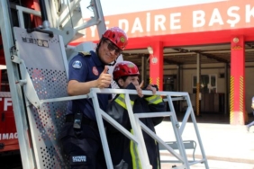 Engelli Umutun itfaiyeci olma hayali gerçekleşti