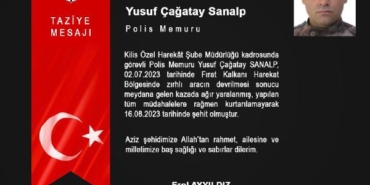Fırat Kalkanı Harekat bölgesinde 1 polis şehit oldu