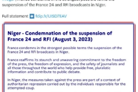 Fransa, Nijer’de France 24 ve RFI’nın yayınlarını askıya alınmasını kınadı 9 Fransa Nijerde France 24 ve RFInın yayınlarını askıya alınmasını kınadı