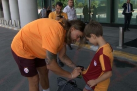 Galatasaray kafilesi Slovenyaya gitti