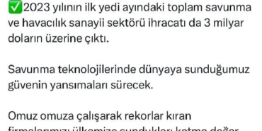 Haluk Görgün: Savunma sektörümüz ihracat rekoru kırdı 29 Haluk Görgün Savunma sektörümüz ihracat rekoru kırdı