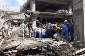 Hatayda inşaatta çökme 4 yaralı