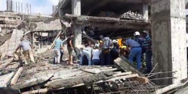 Hatayda inşaatta çökme 4 yaralı