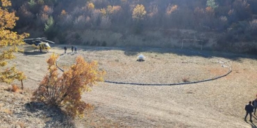 Helikopter ile havadan maden araştırması