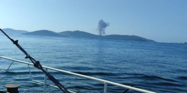 Heybeliadada yangın