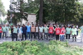 İBBye bağlı Ağaç AŞ çalışanlarından Saraçhanede eylem