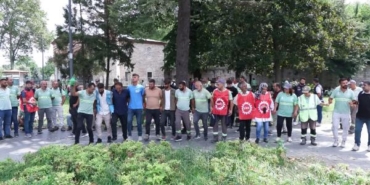 İBB'ye bağlı Ağaç A.Ş. çalışanlarından Saraçhane'de eylem 27 İBBye bağlı Ağaç AŞ çalışanlarından Saraçhanede eylem