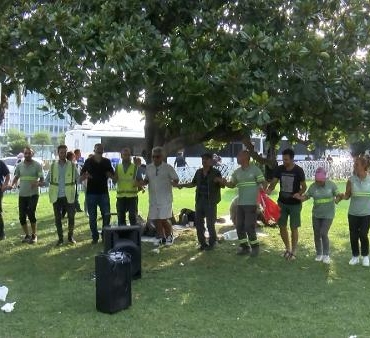 İBBye bağlı Ağaç AŞ çalışanlarının eylemi 2 gününde