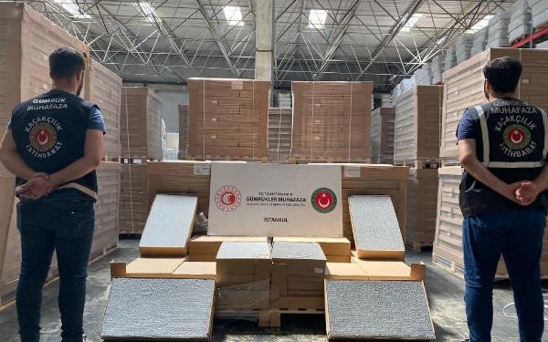 İstanbulda 191 milyon kaçak sigara filtresi ele geçirildi