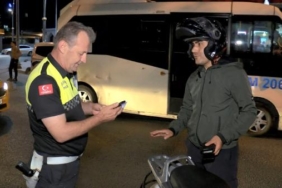 İstanbulda motosiklet sürücülerine denetim